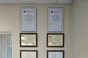 wall of acclamations and awards